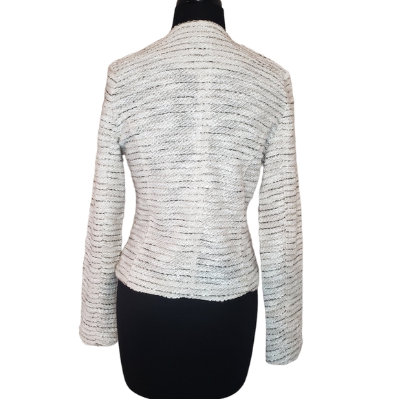 Bagatelle Collection Asymmetrical Side Zip Cropped Moto Blazer, Size Small - Picture 3 of 8